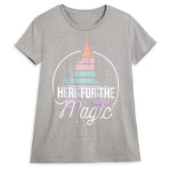 Fantasyland Castle ''Here For The Magic'' T-Shirt For Adults