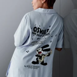 Oswald The Lucky Rabbit Woven Shirt For Women - Disney100 -Disney 2325049490049M 2