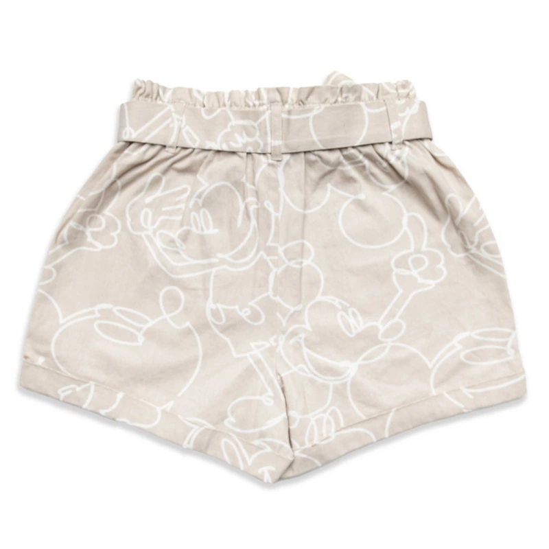 Mickey Mouse Cotton Paperbag Waist Shorts For Women 4 Mickey Mouse Cotton Paperbag Waist Shorts For Women - Image 2