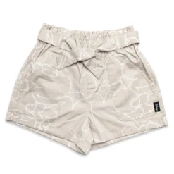 Mickey Mouse Cotton Paperbag Waist Shorts For Women