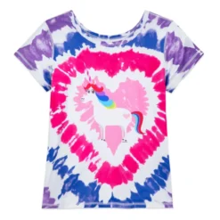 Rainbow Unicorn Fashion T-Shirt For Girls, Inside Out, Sensory Friendly