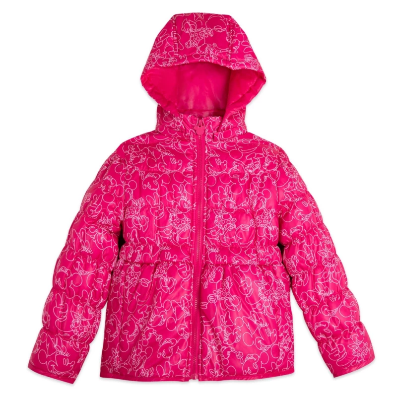 Minnie Mouse Hooded Puff Jacket For Kids 3 Minnie Mouse Hooded Puff Jacket For Kids