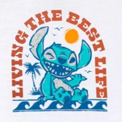Stitch ''Living The Best Life'' T-Shirt For Kids -Disney 2401049790005M 1