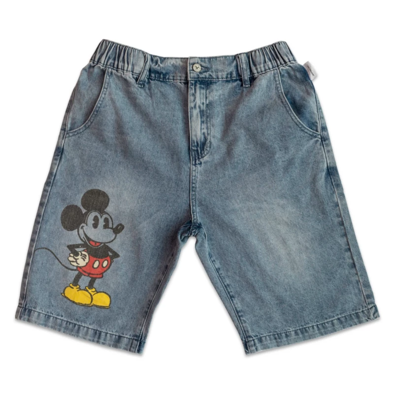 Mickey Mouse Denim Shorts For Adults 3 Mickey Mouse Denim Shorts For Adults