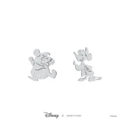 Disney Earrings Cinderella Jaq And Gus, Silver -Disney 348658010059 4