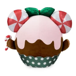 Minnie Mouse Candy Cane Crush Cupcake Disney Munchlings Scented Medium Plush - Baked Treats -Disney 412503304217 1