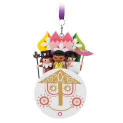 “it's A Small World'' Clock Face Sketchbook Ornament