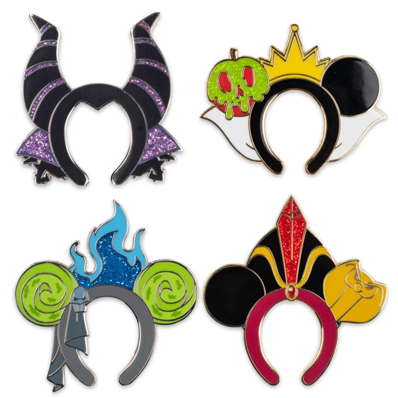 Disney Villains 4- Pin Set Limited Release 3 Disney Villains 4- Pin Set Limited Release