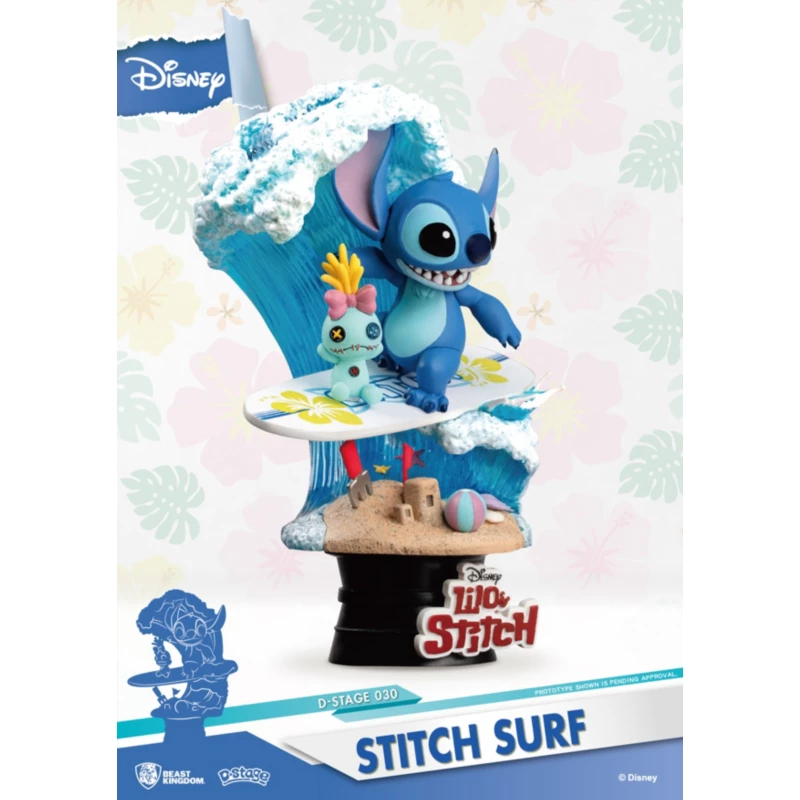 Stitch Surf Summer Series Figurine, Beast Kingdom 7 Stitch Surf Summer Series Figurine, Beast Kingdom - Image 5