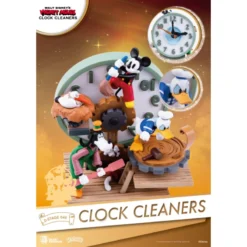 Mickey And Friends Clock Cleaners Figurine, Beast Kingdom -Disney 710586068221 2